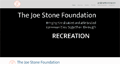 Desktop Screenshot of joestonefoundation.org